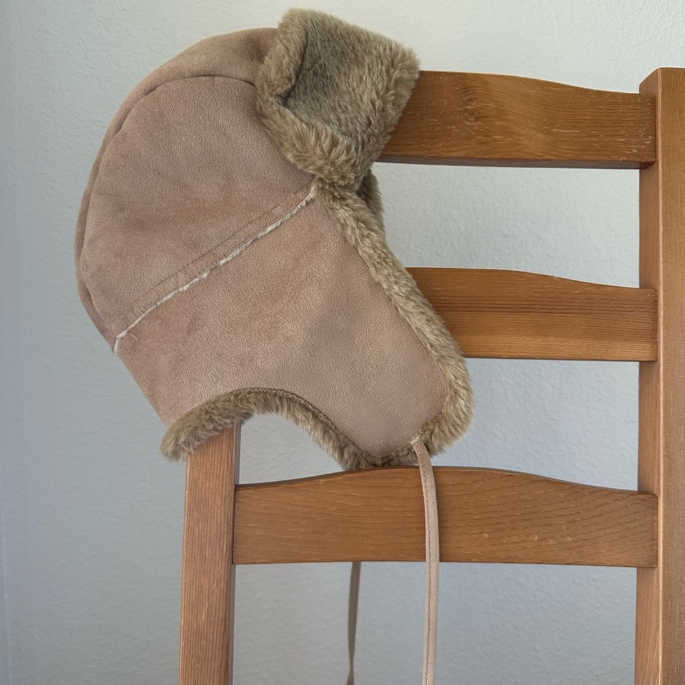 Cejon Vintage Tan Aviator Hat